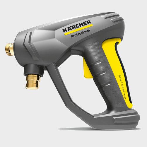 Аппарат высокого давления Karcher HD 10/25-4 S - <h3>Для экономии сил и времени: пистолет EASY!Force и быстродействующие разъемы EASY!Lock</h3>
Возможность продолжительной работы без переутомления благодаря пистолету EASY!Force. Прочные и долговечные разъемы EASY!Lock в 5 раз ускоряют присоединение и отсоединение принадлежностей в сравнении с резьбовыми разъемами.