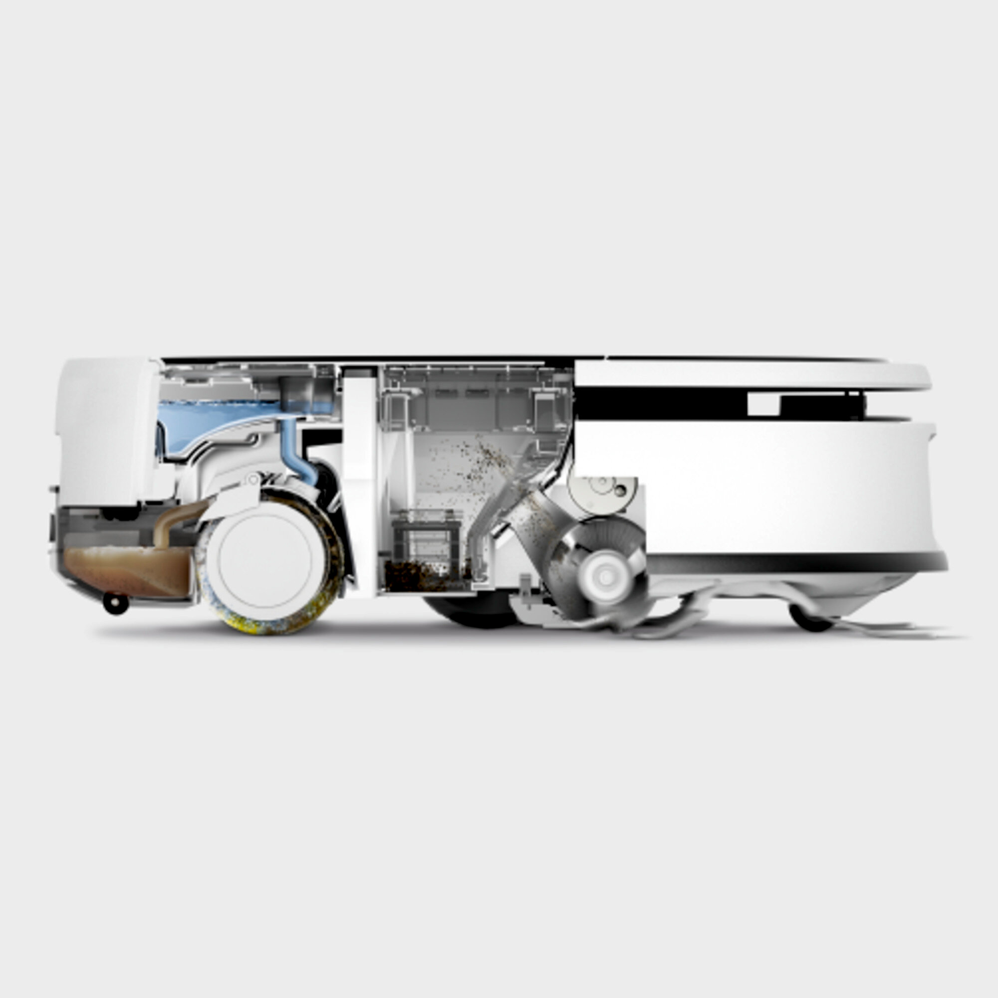 Pобот-пылесос для влажной уборки с роликовой щеткой Karcher RVF 7 - <h3>Проверенная технология цилиндрических щеток</h3>
<p>
	 Вращающаяся цилиндрическая щетка постоянно увлажняется свежей водой и тщательно очищается после каждого оборота. Это гарантирует гигиеническую чистку и эффективно удаляет грязь.
</p>