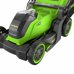 Аккумуляторная газонокосилка Greenworks GD40LM411 41см, б/щ, 40v (Без АКБ и З/У) - изображение 2