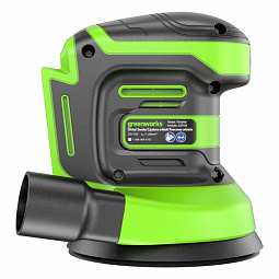 Аккумуляторная эксцентриковая шлифмашина Greenworks OS325 125 мм, 24v (АКБ 1х2Ah, З/У, кор) - изображение 2