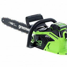 Аккумуляторная цепная пила Greenworks GD40CS18 40 см, б/щ, 40v (без АКБ и ЗУ) - изображение 3